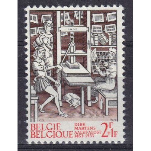 Belgique 1973 : Presse De L'époque, De Dirk Martens - Timbre 2 F. + 1 F. Neuf **