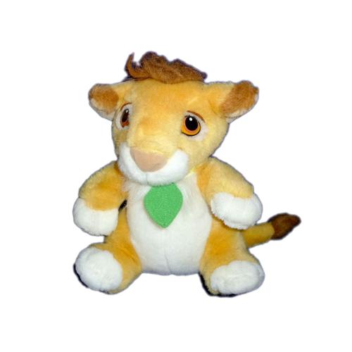 Doudou Peluche Simba Le Roi Lion Feuille Verte  Disney Mattel - 25 Cm The Lion King