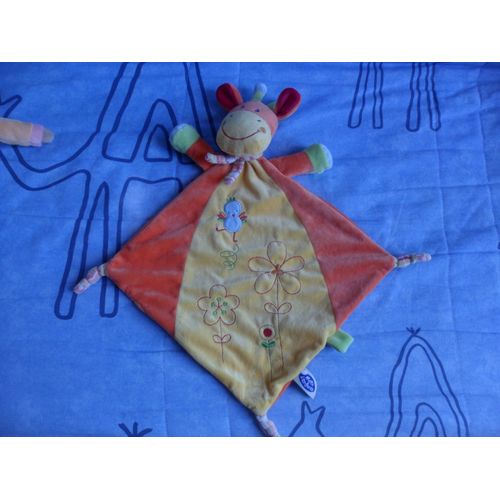 Doudou Plat Girafe Mots D'enfants