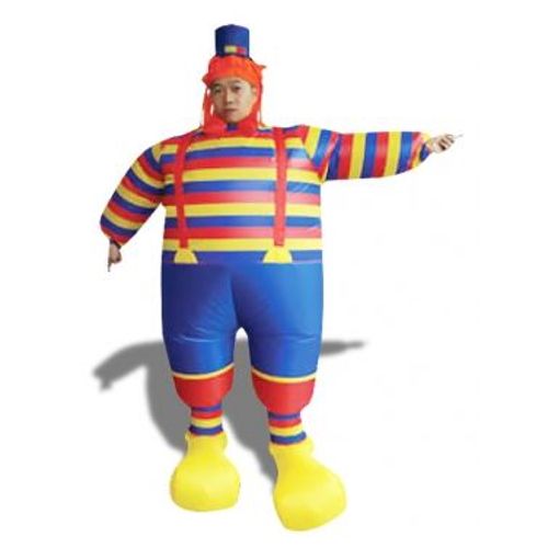 Costume Clown Gonflabe Déguisement Avec Chapeau