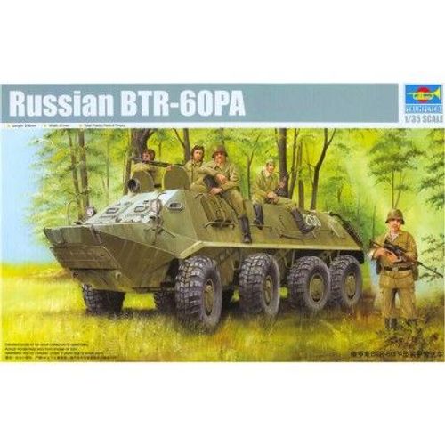 Maquette Véhicule Militaire : Btr-60pa Russe-Trumpeter