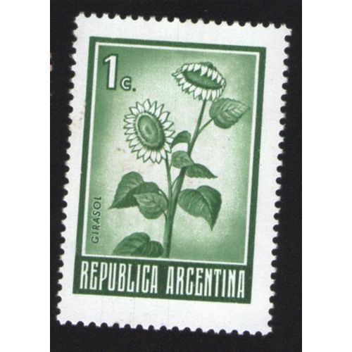 Argentine Neuf Stamp Fleur Flower Girasol Tournesol Sunflower