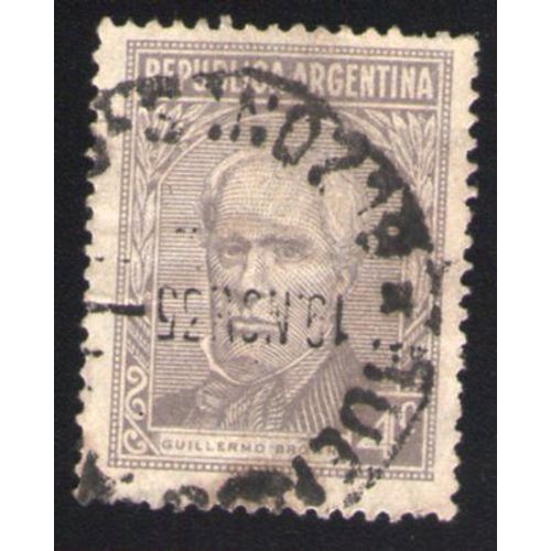Argentine Oblitération Ronde Used Stamp Amiral Irlandais Naturalisé Guillermo Brown