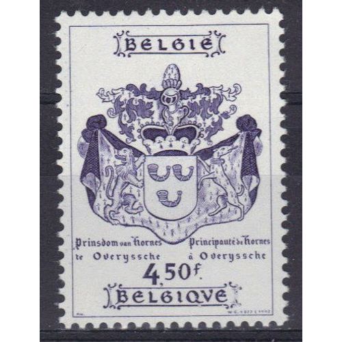 Belgique 1977 : Armoiries De La Famille Princière "De Hornes" - Timbre 4 F. 50 Violet Neuf **