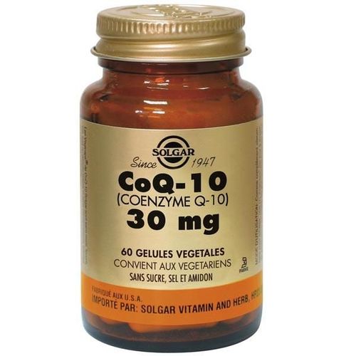 Coq 10 (Coenzyme Q-10) 60 Mg 30 Gélules Solgar 