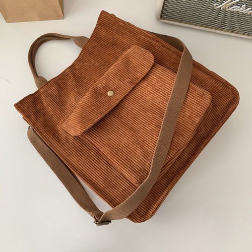 Sac à bandoulière en velours côtelé, sac à bandoulière rétro, sac à main polyvalent