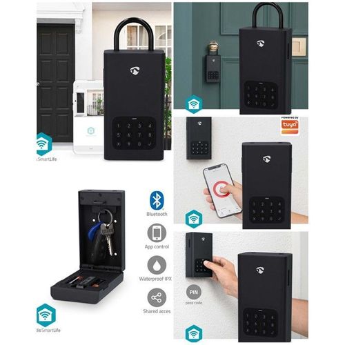 Boîte à clés Bluetooth intelligente Serrure à clé DIGITALE usage professionnel (location de maison, garages) avec code d?accès