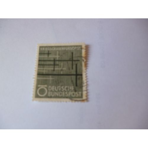 Timbres "Deutsche Bundespost :Entretien Des Tombes Militaires De Guerre".
