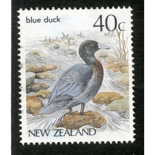 Timbre New Zealand, Blue Duck, 40c