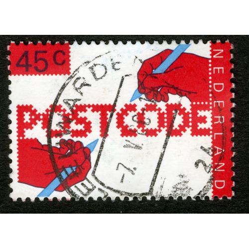 Timbre Oblitéré Nederland, Postcode, 45c