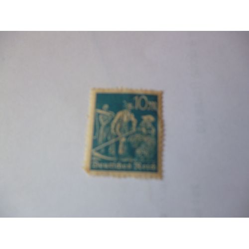 Timbre "Allemagne :Deutsches Reich : Moissonneur".