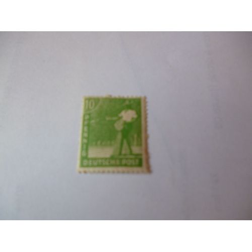 Timbre "Allemagne :Deutsche Post : Semeur 10 Pfennig".