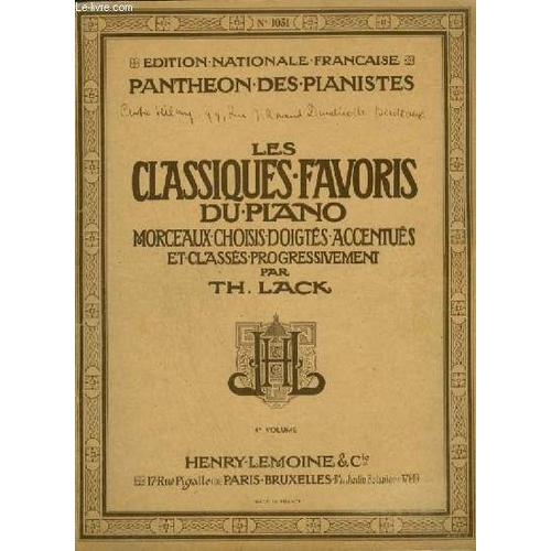 Les Classiques Favoris Du Piano - Volume 4.