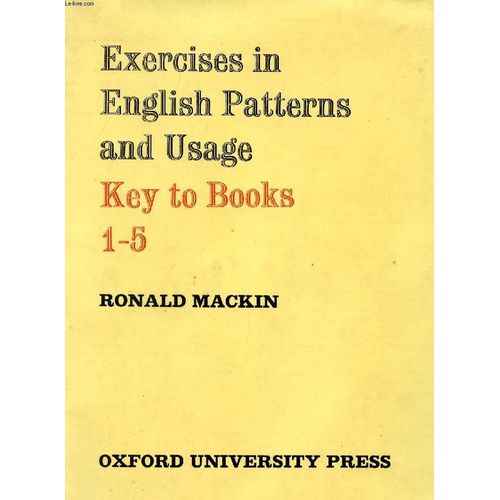 Exercices In English Patterns And Usage, Key To Books 1 To 5