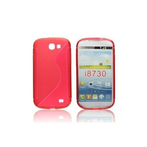Coque Arrière En Gel Silicone Rouge Pour Samsung Galaxy Express I8730