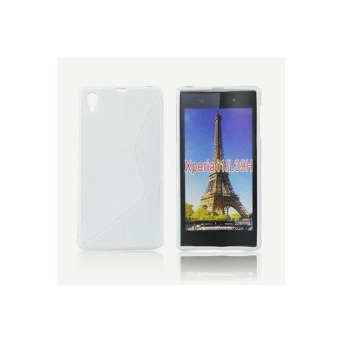 Coque Arrière En Gel Silicone Blanc Pour Sony Xperia Z1 Compact