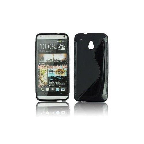 Coque Arrière En Gel Silicone Noir Pour Htc One Mini