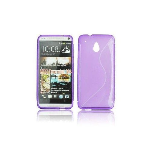 Coque Arrière En Gel Silicone Violet Pour Htc One Mini