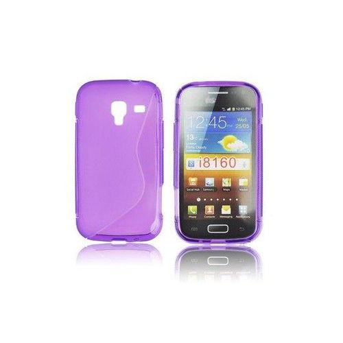 Coque Arrière En Gel Silicone Violet Pour Samsung Galaxy Ace 2 I8160