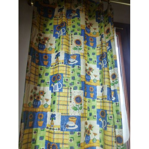 Coupon De Tissu Motifs Fleurs De Tournesol Provençal