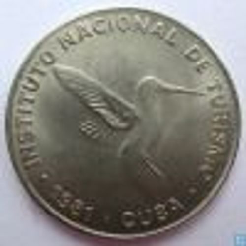 Cuba  = Pièce De 10 (Diez) Centavos , De 1981,  En Nickel,  Instituto Nacional De Turismo (Oiseau)