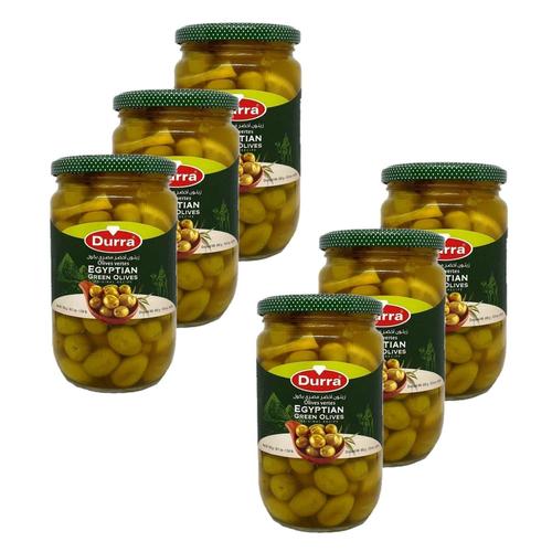 Lot 6x Olive Verte - Bocal 700g