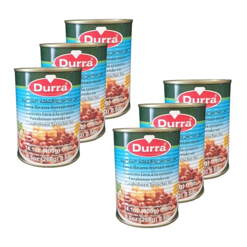 Lot 6x Fève Foul Medammas Recette Syrienne - Boîte 400g