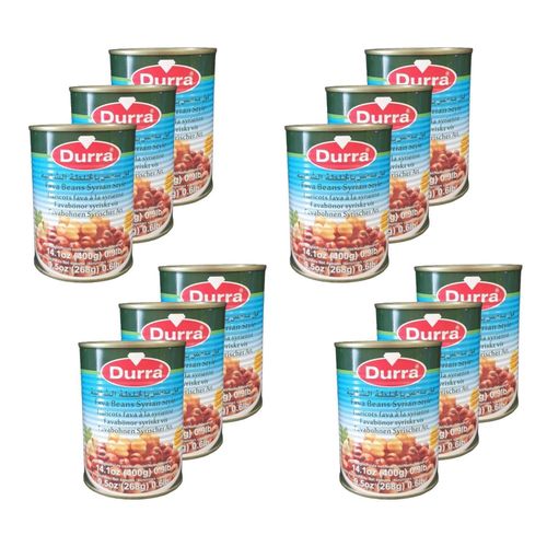 Lot 12x Fève Foul Medammas Recette Syrienne - Boîte 400g