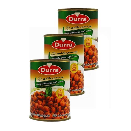 Lot 3x Fève Foul Medammes Au Cumin - Boîte 400g