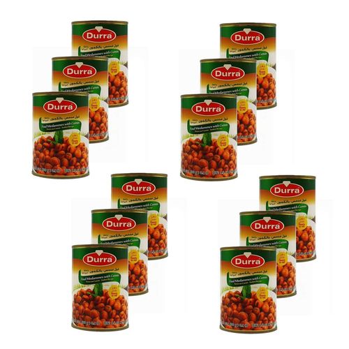Lot 12x Fève Foul Medammes Au Cumin - Boîte 400g