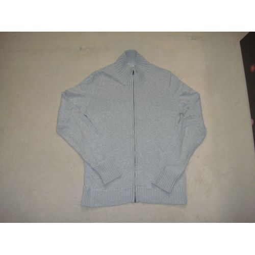 Gilet Col Montant Zippé Gris Clair  Esprit - Taille Xl