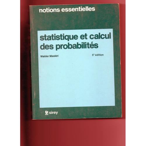 Statistique Et Calcul Des Probabilite