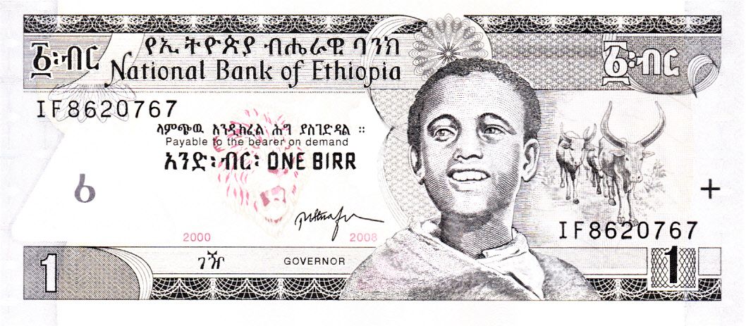 Billet De 1 Birr - Ethiopie - 2008 - Neuf