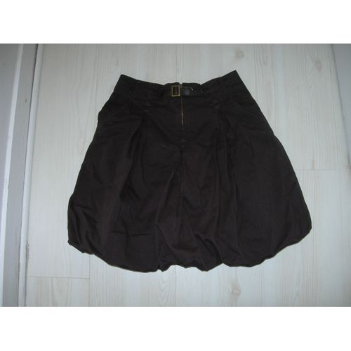 Jupe Cyrillus Boule 12 Ans Marron Prune