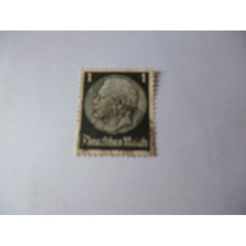 Timbre "Allemagne :Deutsches Reich : Von Hindenburg".1.