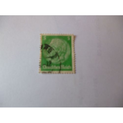 Timbre "Allemagne :Deutsches Reich : Von Hindenburg".5.
