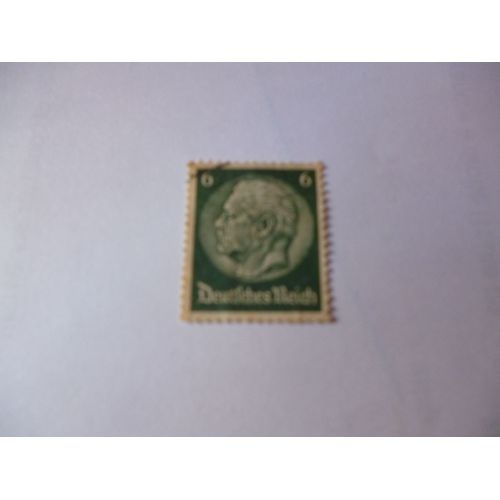 Timbre "Allemagne :Deutsches Reich : Von Hindenburg".6.