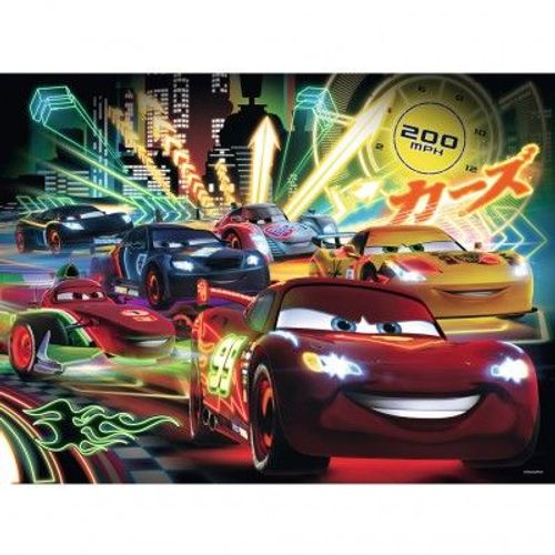 Puzzle 100 Pièces Xxl : Cars : Course Nocturne