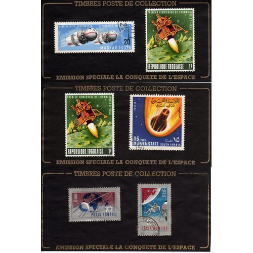 Lot De 10 Timbres "Conquete De L'espace" Divers Pays