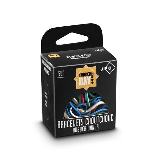 Jpc Creations Bracelets Caoutchouc Elastique Taille Et Couleur Assortie Boite De 50g