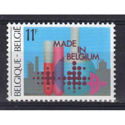 Belgique 1984 : Exportations Belges : Industrie Chimique - Timbre 11 F. Multicolore Neuf **