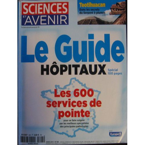 Sciences Et Avenir   N° 805 +  Le Guide Hôpitaux
