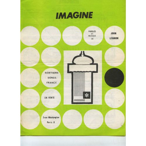 Imagine De John Lennon Northern Songs France