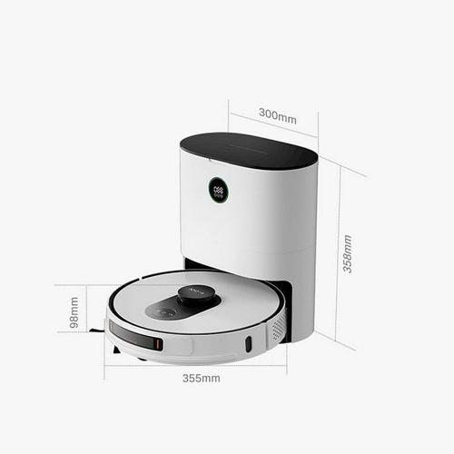 Xiaomi ROIDMI EVE Max Robot aspirateur et nettoyeur avec collecte intelligente de la poussière, puissance d'aspiration élevée de 5000Pa, prise en charge de Google Assistant Alexa et Mi Home APP Control