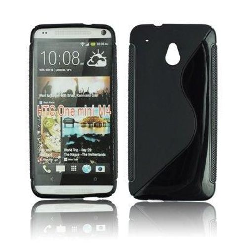 Coque Arrière En Gel Silicone Noir Pour Htc One Mini