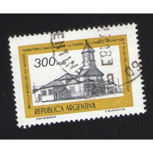 Argentine Oblitération Ronde Used Stamp Capilla Museo De Rio Grande