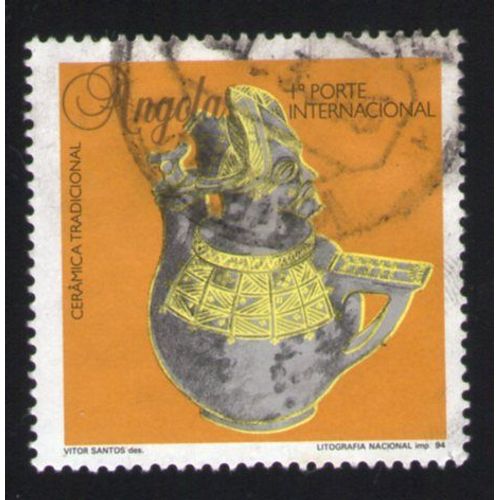 Angola 1994 Oblitération Ronde Used Stamp Cerâmica Tradicional Céramique Traditionnelle Vase