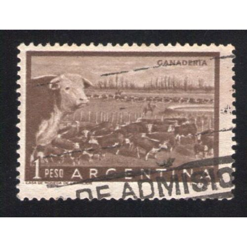 Argentine Oblitéré Used Stamp Vaches Cows Ganaderia
