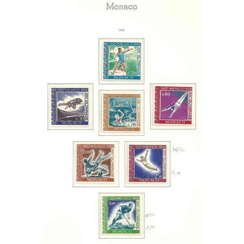 Monaco N° 736 À 741 + Pa 92