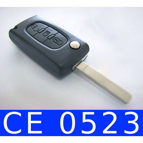 Coque Clé Télécommande Plip Bouton Phare Citroen C1 C2 C3 C4 C5 C6 Ce0523 Sans Rainure